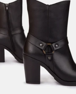 Botín De Tacón TOURS-008 NEGRO