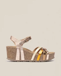 Sandalia Cuña Bari 302 Rosa