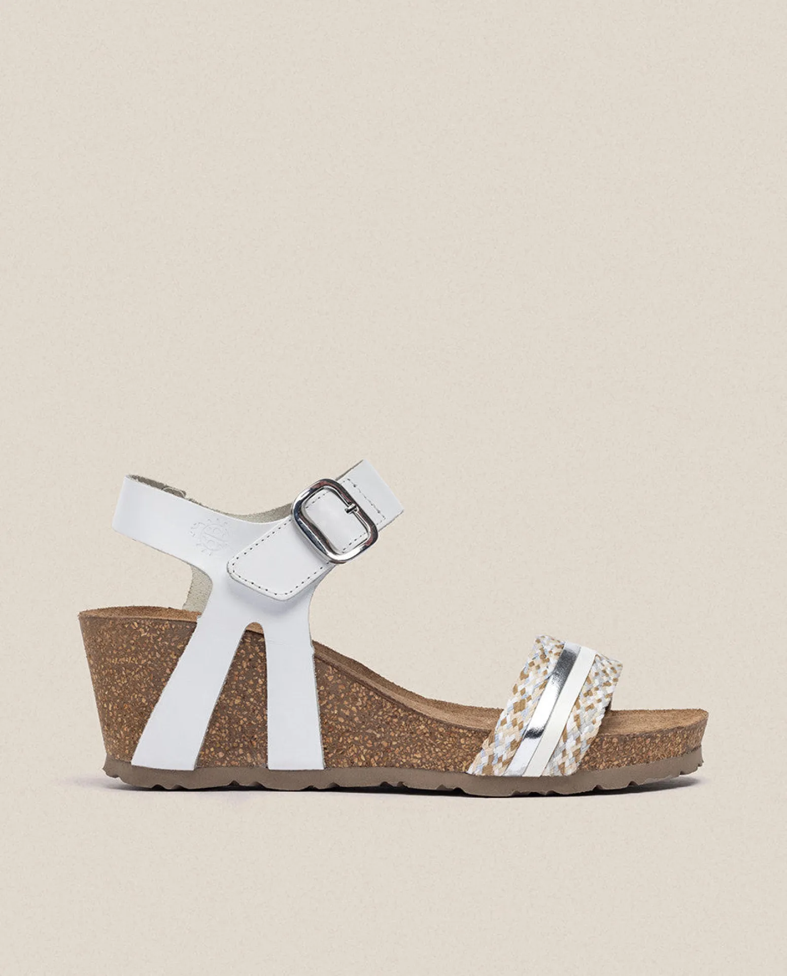 Sandalia Cuña Cadiz 306 Blanco