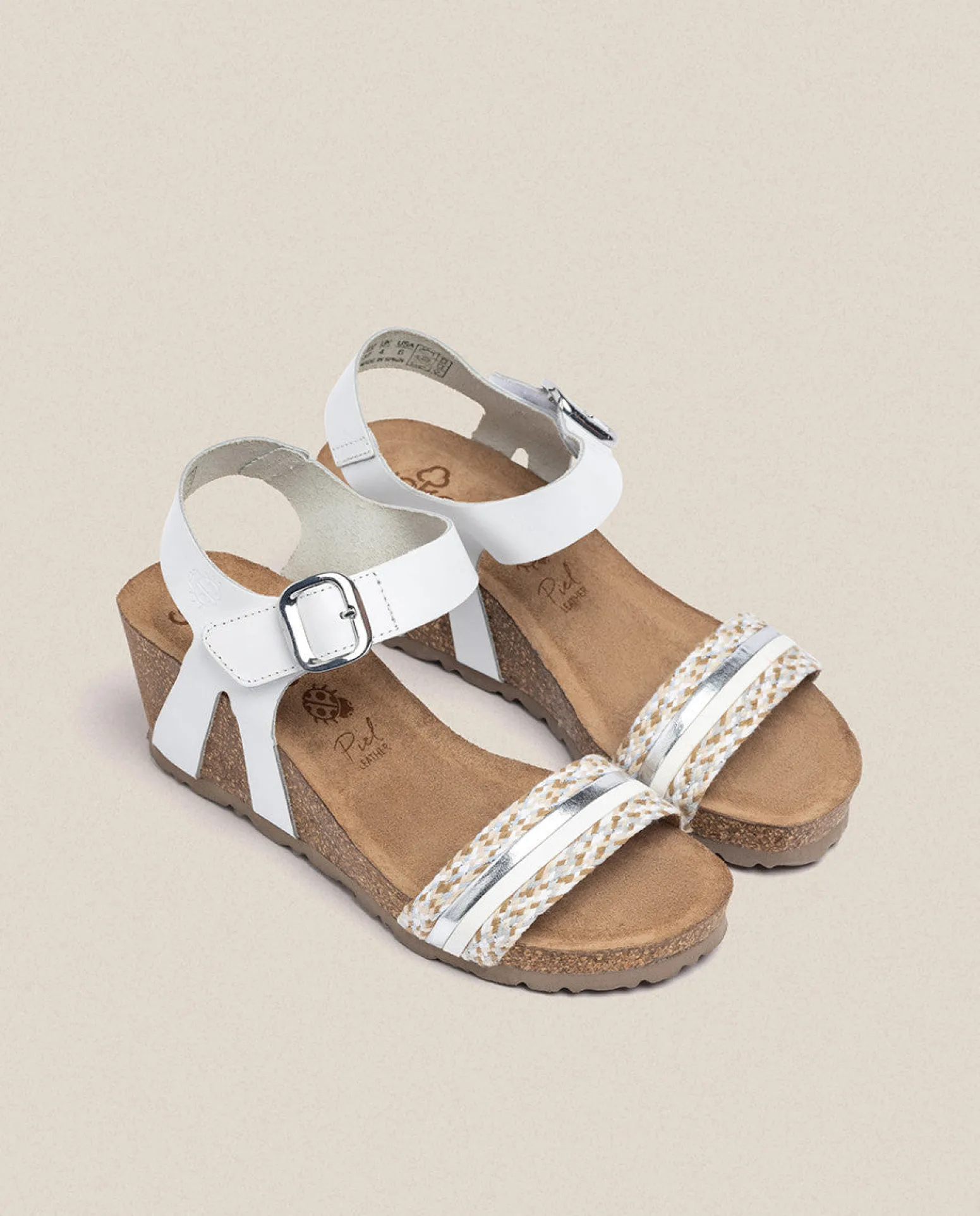 Sandalia Cuña Cadiz 306 Blanco