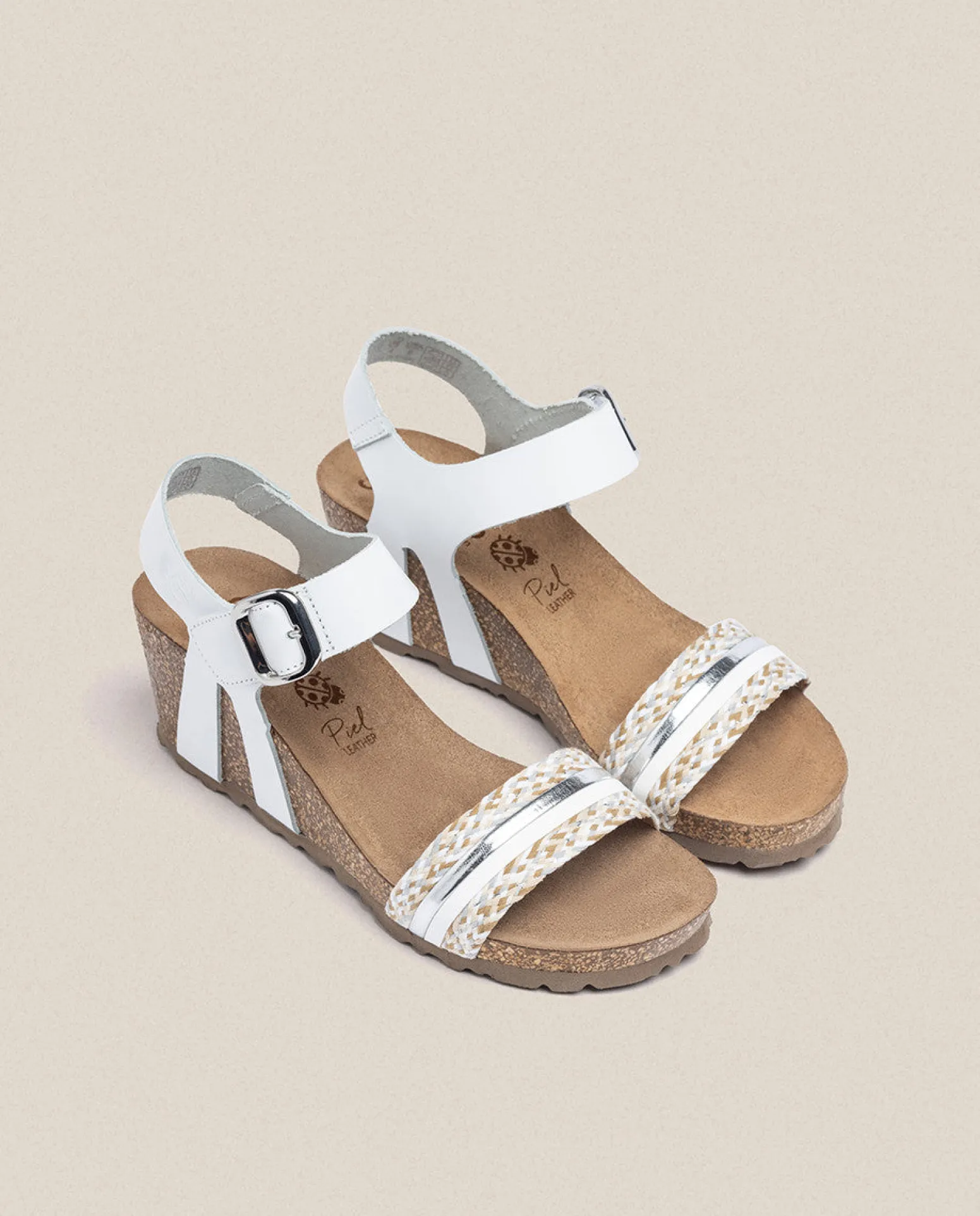 Sandalia Cuña Cadiz 306 Blanco