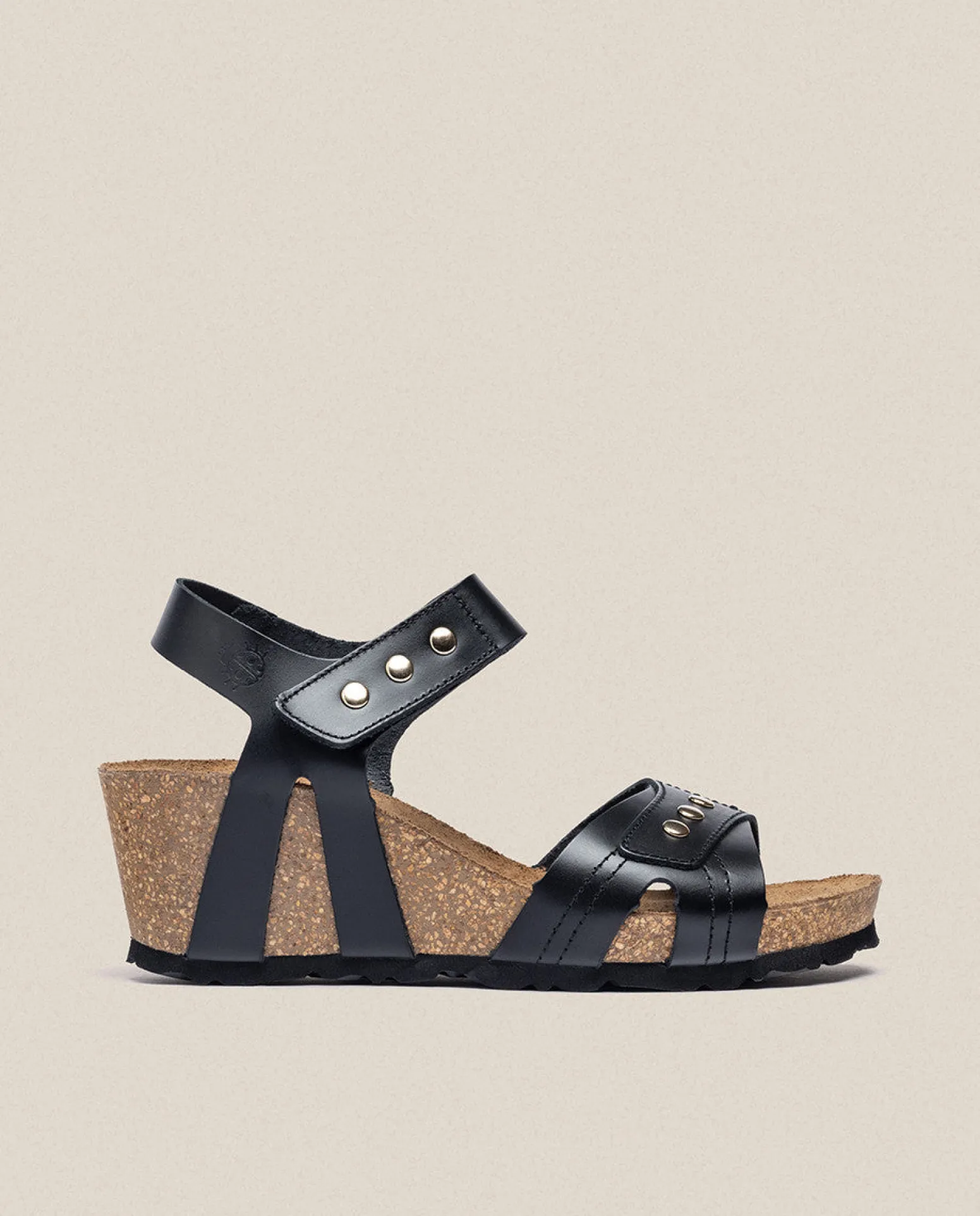 Sandalia Cuña Cadiz 303 Negro