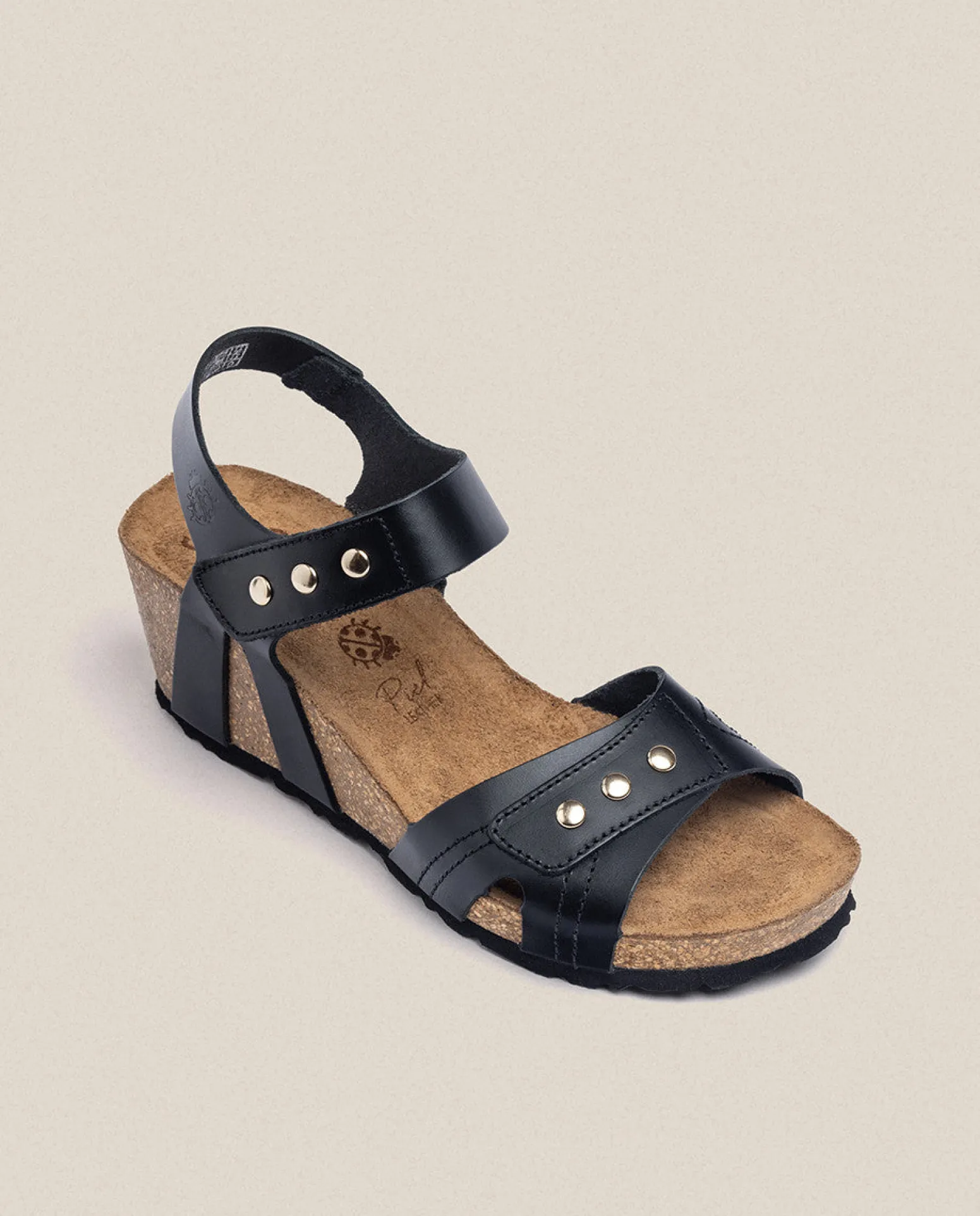 Sandalia Cuña Cadiz 303 Negro