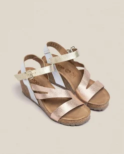 Sandalia Cuña Cadiz 302 Rosa