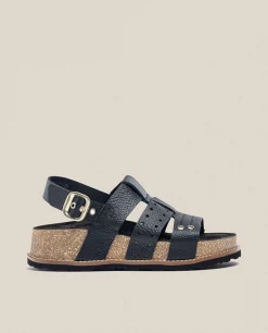 Sandalia De Plataforma Oca 007 Negro