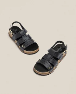 Sandalia De Plataforma Oca 007 Negro