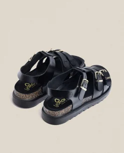 Sandalia De Plataforma Tunez 114 Negro