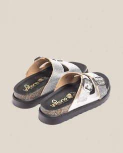 Sandalia De Plataforma Tunez 130 Plata