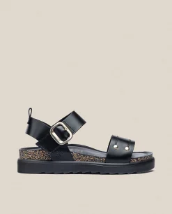 Sandalia De Plataforma Tunez 128 Negro