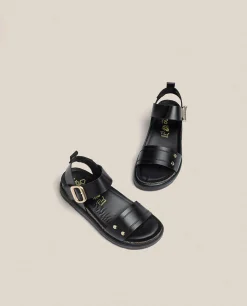 Sandalia De Plataforma Tunez 128 Negro
