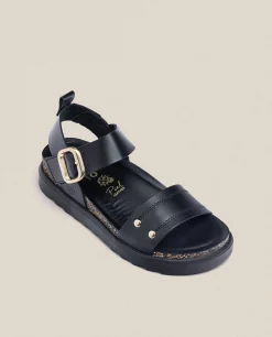 Sandalia De Plataforma Tunez 128 Negro