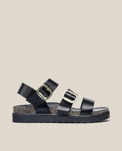 Sandalia De Plataforma Tunez 127 Negro