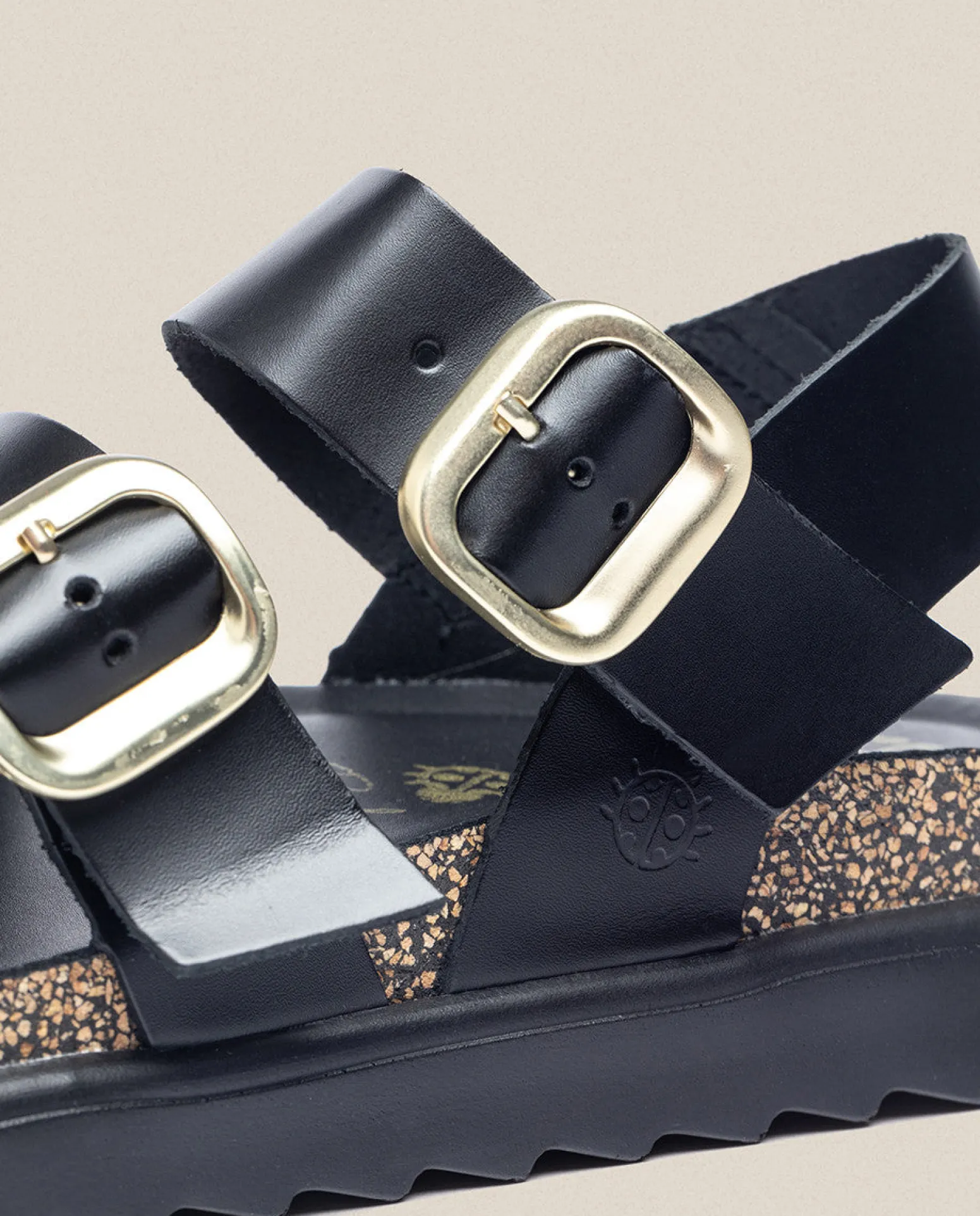 Sandalia De Plataforma Tunez 127 Negro