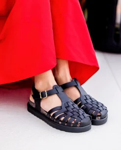 Sandalia De Plataforma Tunez 017 Negro