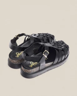 Sandalia De Plataforma Tunez 017 Negro