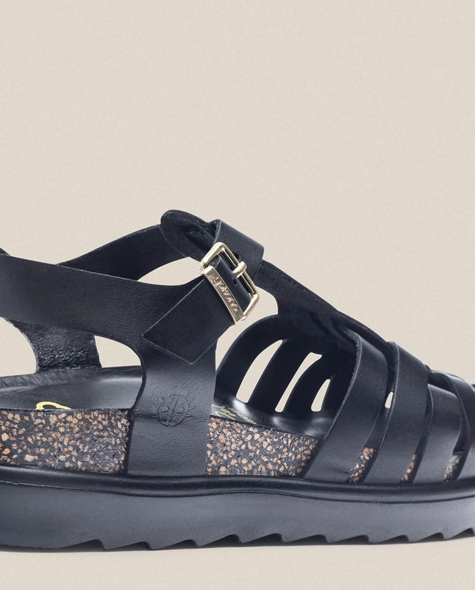 Sandalia De Plataforma Tunez 017 Negro