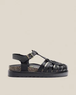 Sandalia De Plataforma Tunez 017 Negro