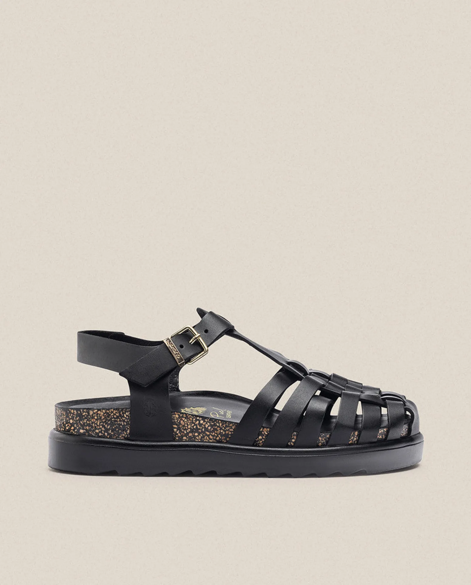 Sandalia De Plataforma Tunez 017 Negro