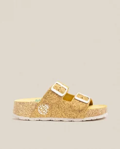Sandalia De Plataforma West 003 Amarillo
