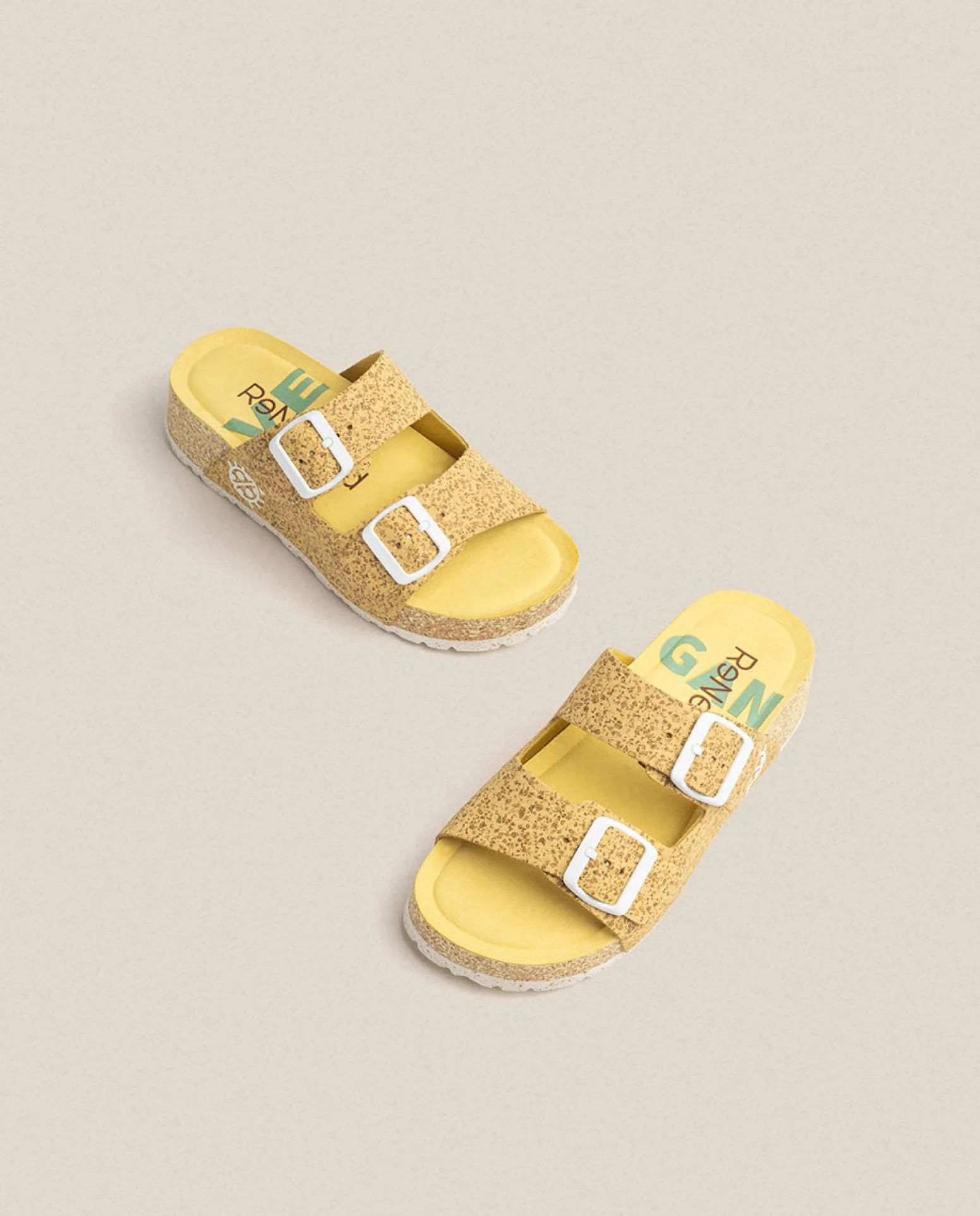 Sandalia De Plataforma West 003 Amarillo