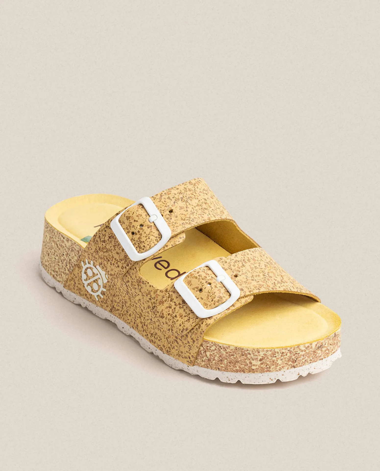 Sandalia De Plataforma West 003 Amarillo