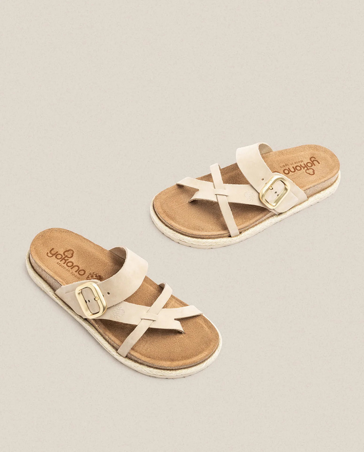 Sandalia Plana Arena 003 Beige