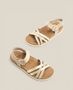 Sandalia Plana Arena 001 Beige