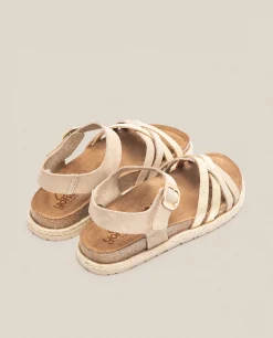 Sandalia Plana Arena 001 Beige
