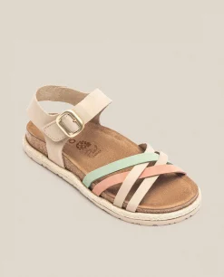 Sandalia Plana Arena 001 Beige