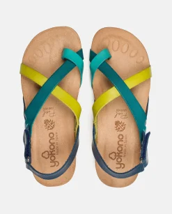 Sandalia Plana Ibiza 718 Azul