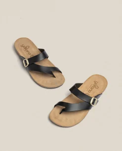 Sandalia Plana Ibiza 013 Negro