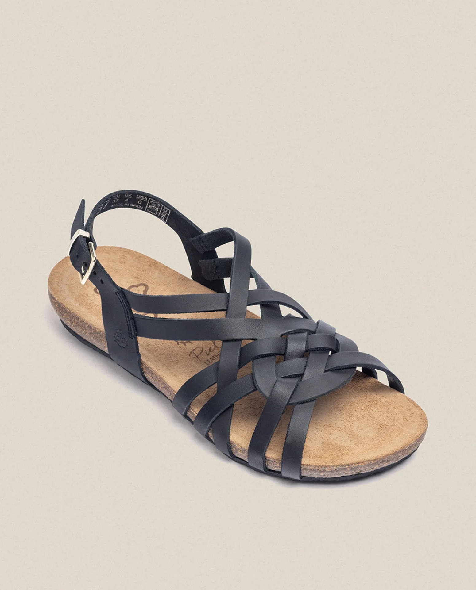 Sandalia Plana Ibiza 175 Negro