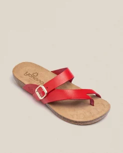 Sandalia Plana Ibiza 013 Rojo