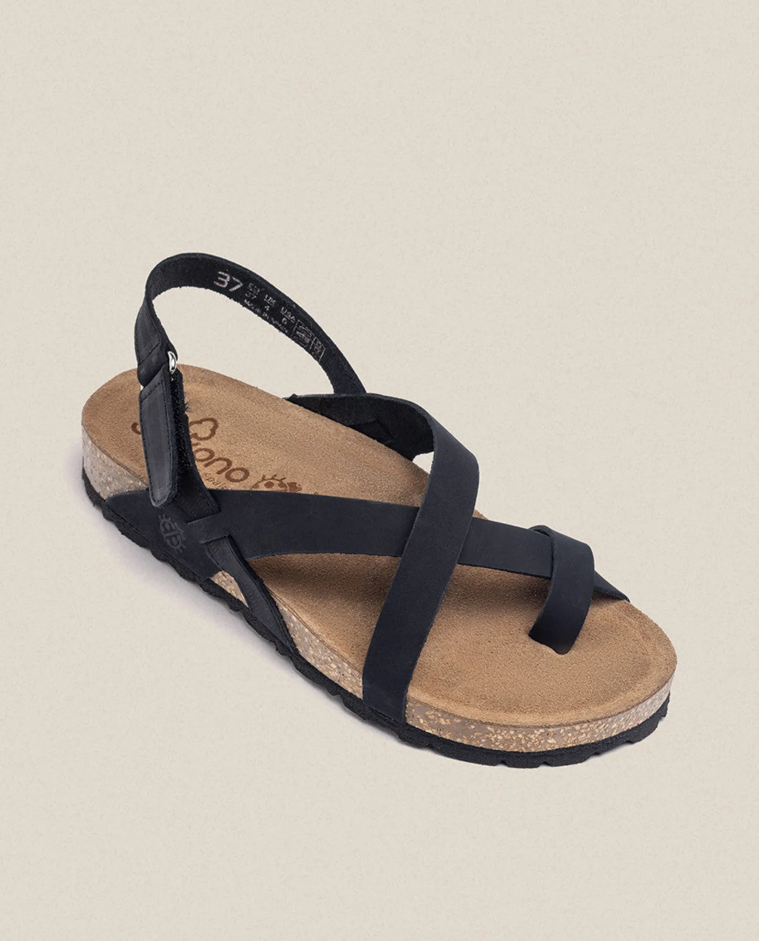 Sandalia Plana Jerba 718 Negro
