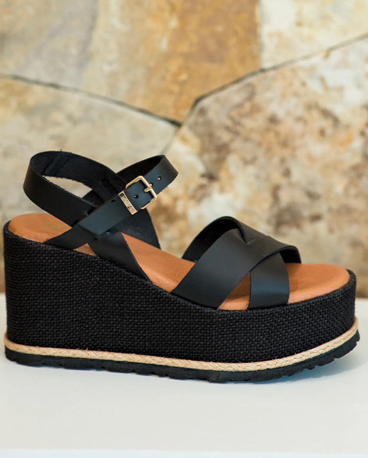 Sandalia Plana Lanzarote 003 Negro