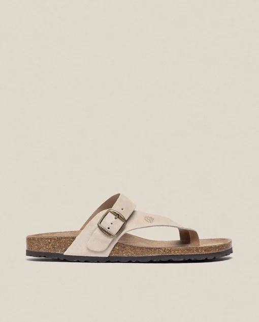 Sandalia Plana Macam 203 Beige
