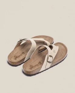 Sandalia Plana Macam 203 Beige