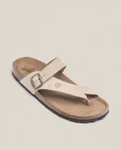 Sandalia Plana Macam 203 Beige