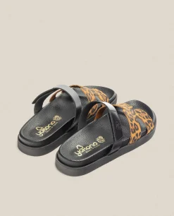 Sandalia Plana Morena 125 Leopardo