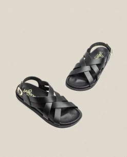 Sandalia Plana Morena 005 Negro