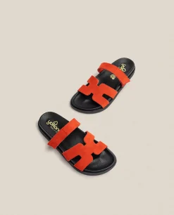 Sandalia Plana Morena 125 Rojo