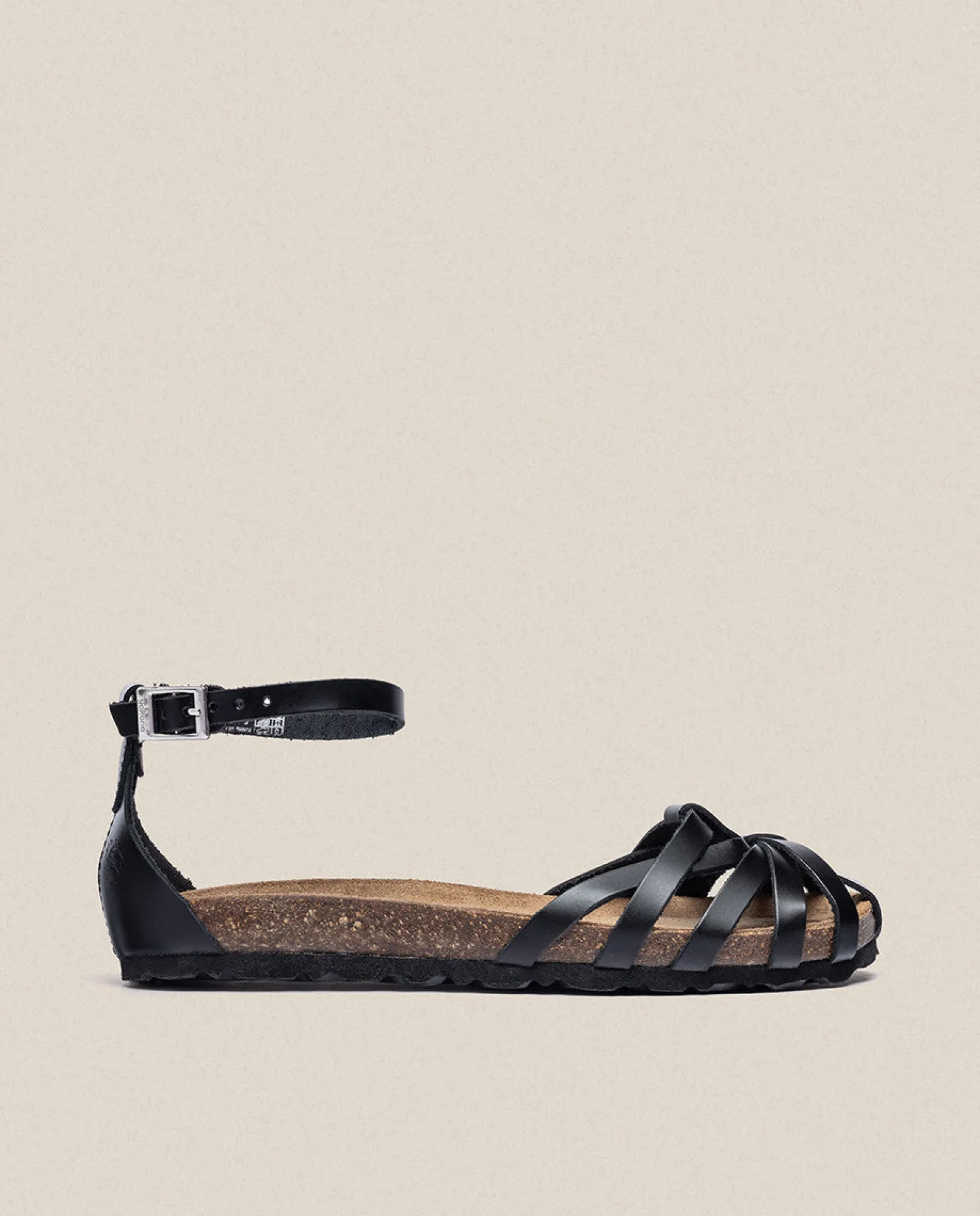 Sandalia Plana Villa 011 Negro