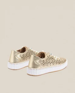 Zapato Plano Sintra 002 Dorado